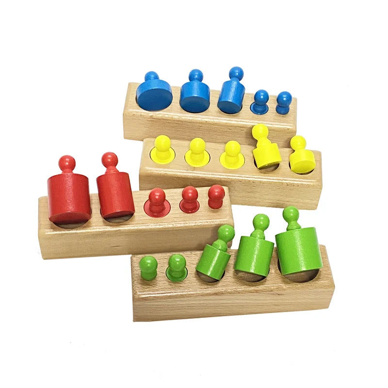 Wooden Colorful Socket Cylinder Set