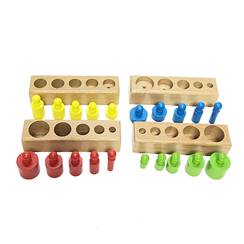 Wooden Colorful Socket Cylinder Set